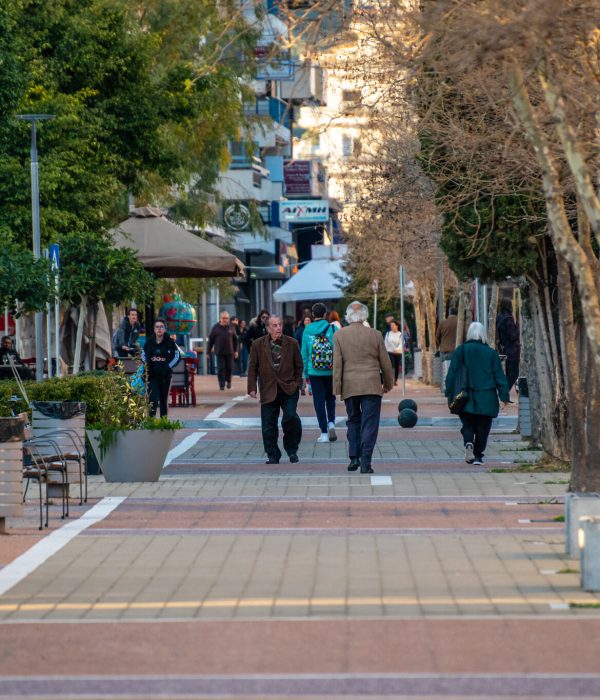 Kalamata,,Messenia,,Greece,-,March,2019:,Street,Traffic,And,People